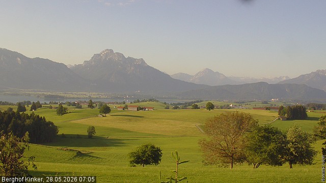 Archived image Webcam Lake Forggen - View from vacation home Kinker