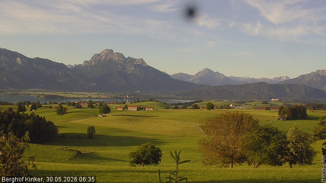 Archiv Foto Webcam Forggensee - Blick vom Berghof Kinker