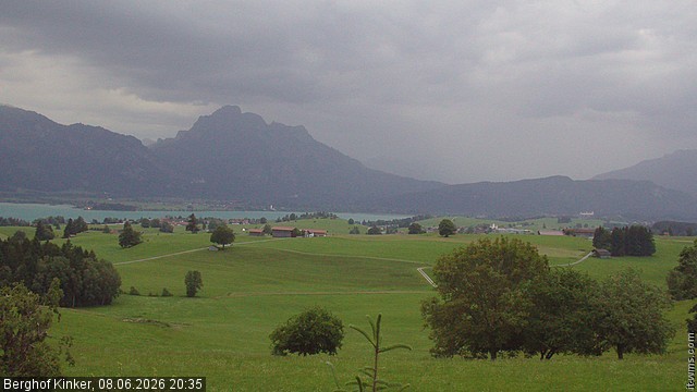 Archiv Foto Webcam Forggensee - Blick vom Berghof Kinker