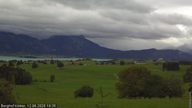 Archived image Webcam Lake Forggen - View from vacation home Kinker