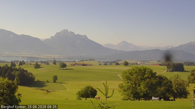 Archived image Webcam Lake Forggen - View from vacation home Kinker