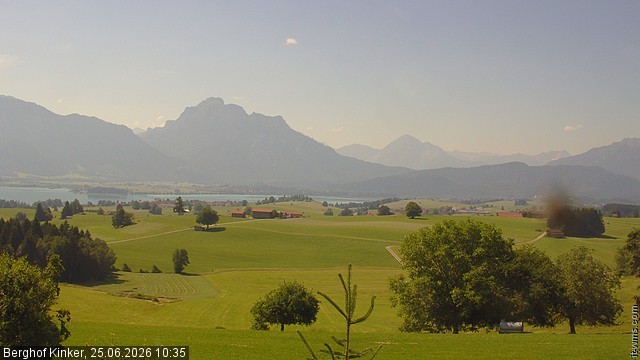Archived image Webcam Lake Forggen - View from vacation home Kinker