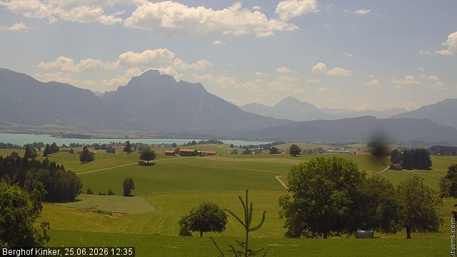 Archived image Webcam Lake Forggen - View from vacation home Kinker