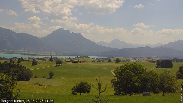 Archived image Webcam Lake Forggen - View from vacation home Kinker