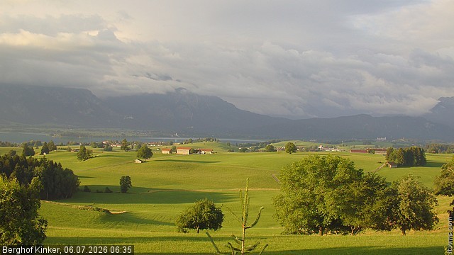 Archiv Foto Webcam Forggensee - Blick vom Berghof Kinker