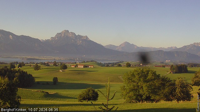Archiv Foto Webcam Forggensee - Blick vom Berghof Kinker