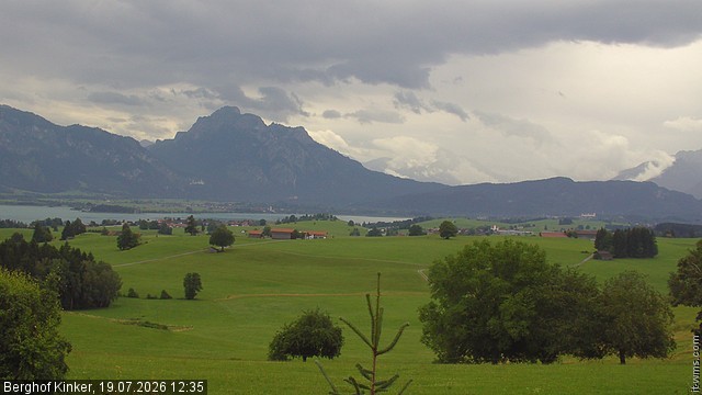 Archiv Foto Webcam Forggensee - Blick vom Berghof Kinker