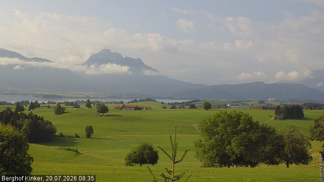 Archived image Webcam Lake Forggen - View from vacation home Kinker