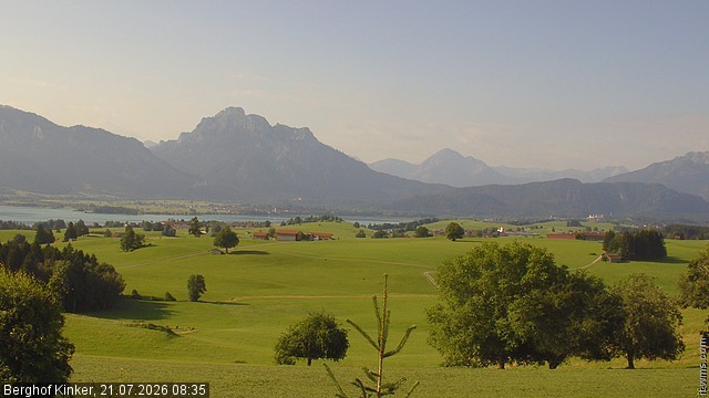Archived image Webcam Lake Forggen - View from vacation home Kinker