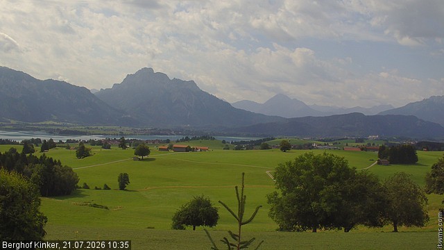 Archived image Webcam Lake Forggen - View from vacation home Kinker