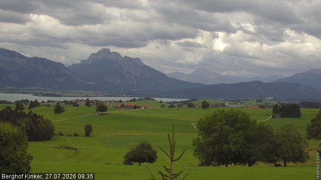Archiv Foto Webcam Forggensee - Blick vom Berghof Kinker