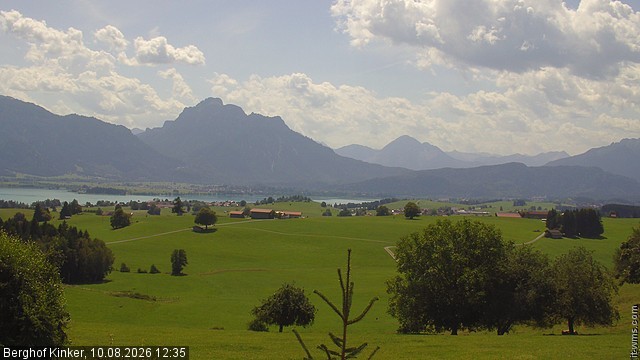 Archiv Foto Webcam Forggensee - Blick vom Berghof Kinker