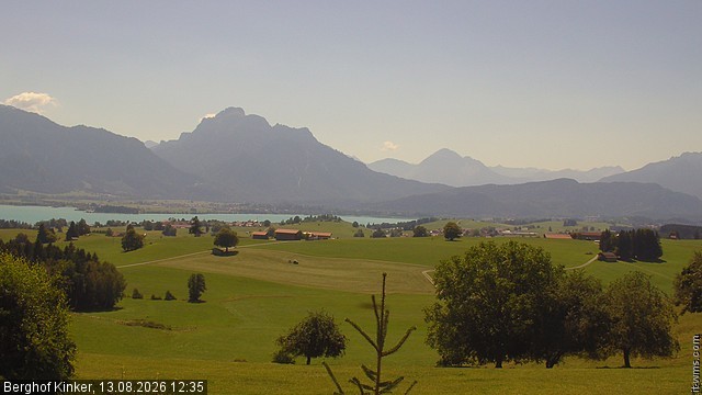 Archiv Foto Webcam Forggensee - Blick vom Berghof Kinker