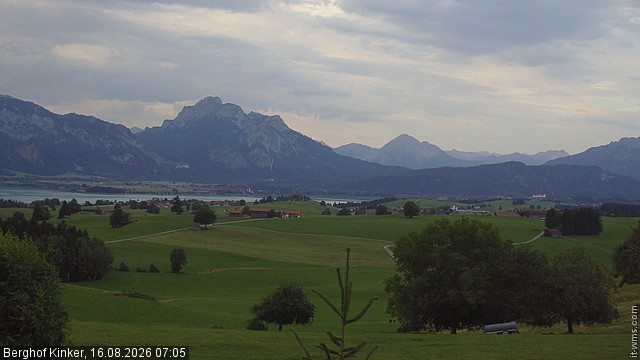 Archived image Webcam Lake Forggen - View from vacation home Kinker