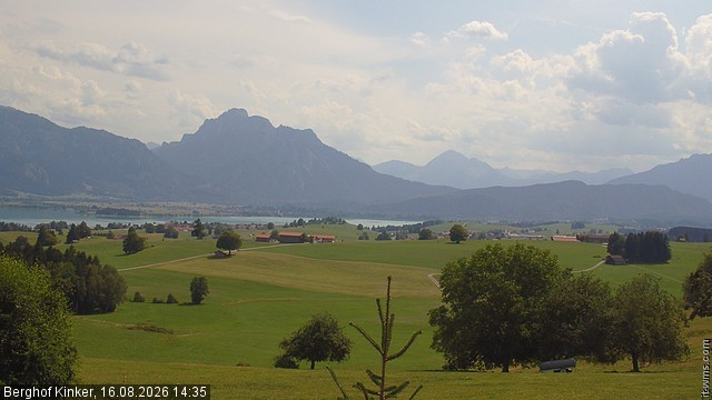 Archived image Webcam Lake Forggen - View from vacation home Kinker