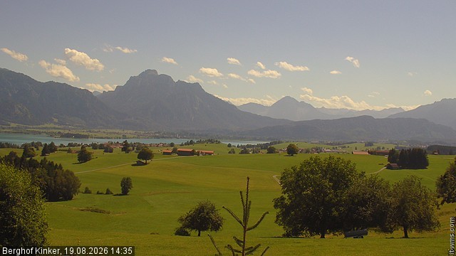 Archiv Foto Webcam Forggensee - Blick vom Berghof Kinker