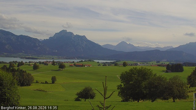 Archiv Foto Webcam Forggensee - Blick vom Berghof Kinker