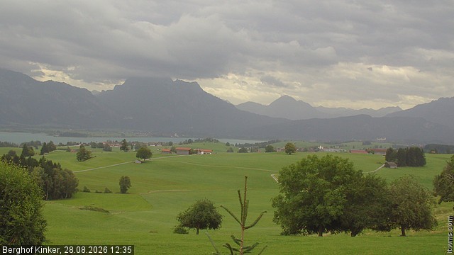 Archiv Foto Webcam Forggensee - Blick vom Berghof Kinker