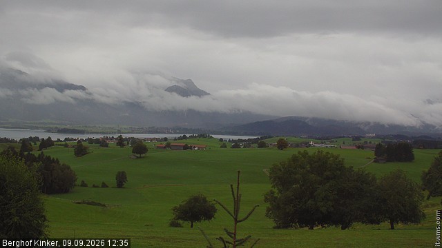 Archiv Foto Webcam Forggensee - Blick vom Berghof Kinker