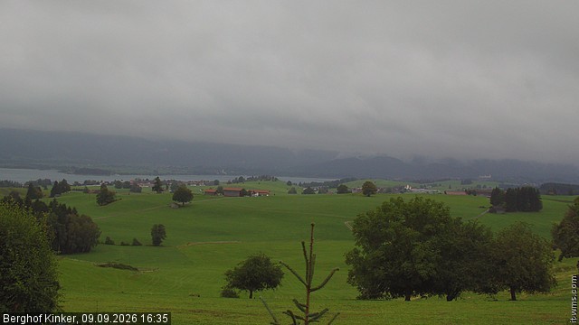Archiv Foto Webcam Forggensee - Blick vom Berghof Kinker