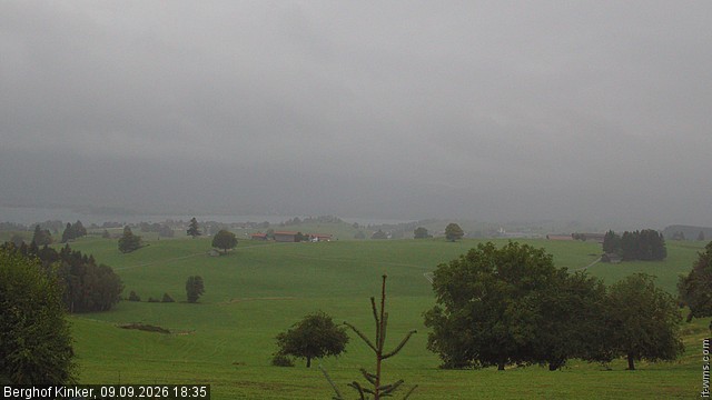 Archiv Foto Webcam Forggensee - Blick vom Berghof Kinker