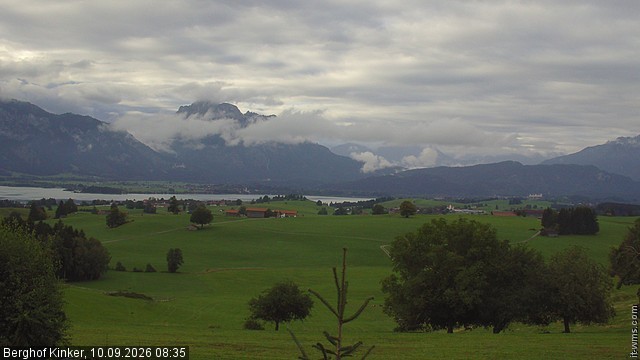 Archived image Webcam Lake Forggen - View from vacation home Kinker