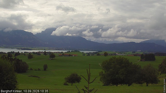 Archived image Webcam Lake Forggen - View from vacation home Kinker