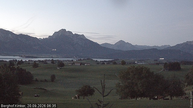 Archived image Webcam Lake Forggen - View from vacation home Kinker