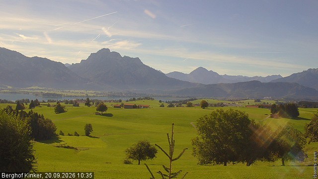 Archived image Webcam Lake Forggen - View from vacation home Kinker