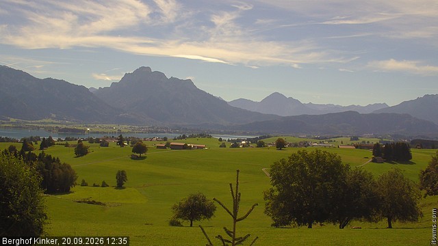Archived image Webcam Lake Forggen - View from vacation home Kinker