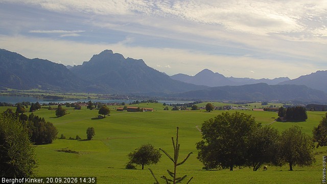 Archived image Webcam Lake Forggen - View from vacation home Kinker