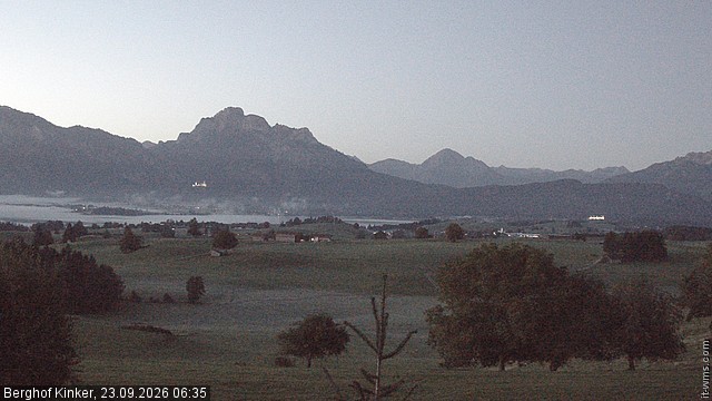 Archived image Webcam Lake Forggen - View from vacation home Kinker