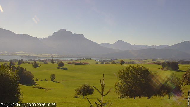 Archived image Webcam Lake Forggen - View from vacation home Kinker