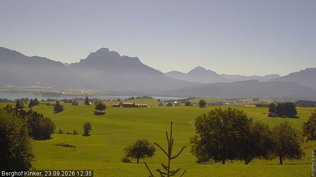 Archived image Webcam Lake Forggen - View from vacation home Kinker
