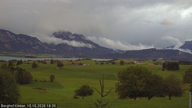 Archived image Webcam Lake Forggen - View from vacation home Kinker