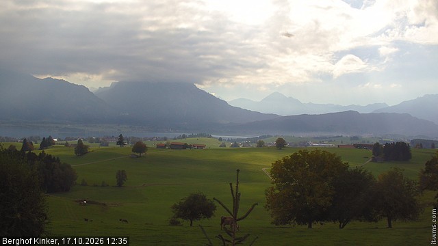 Archiv Foto Webcam Forggensee - Blick vom Berghof Kinker