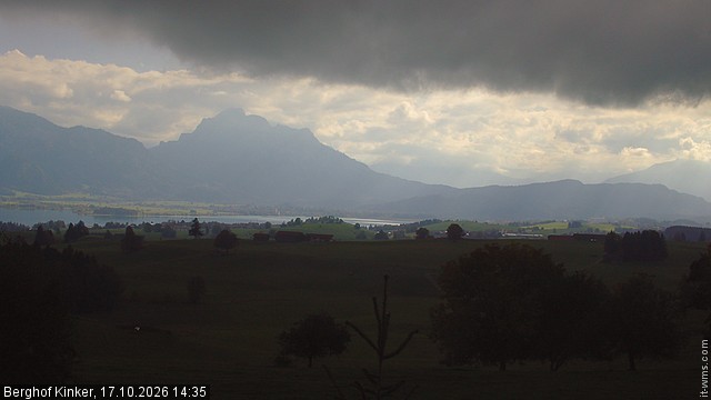 Archiv Foto Webcam Forggensee - Blick vom Berghof Kinker