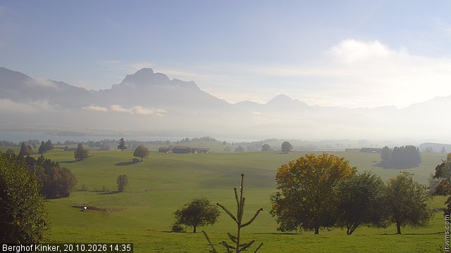 Archived image Webcam Lake Forggen - View from vacation home Kinker