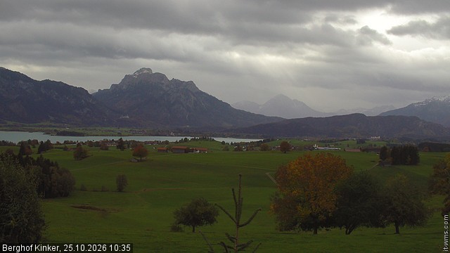 Archived image Webcam Lake Forggen - View from vacation home Kinker