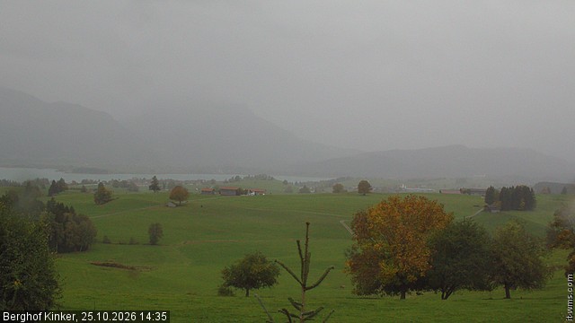 Archived image Webcam Lake Forggen - View from vacation home Kinker