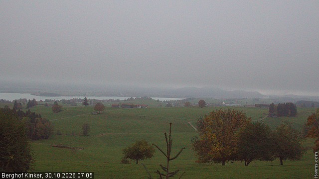 Archived image Webcam Lake Forggen - View from vacation home Kinker