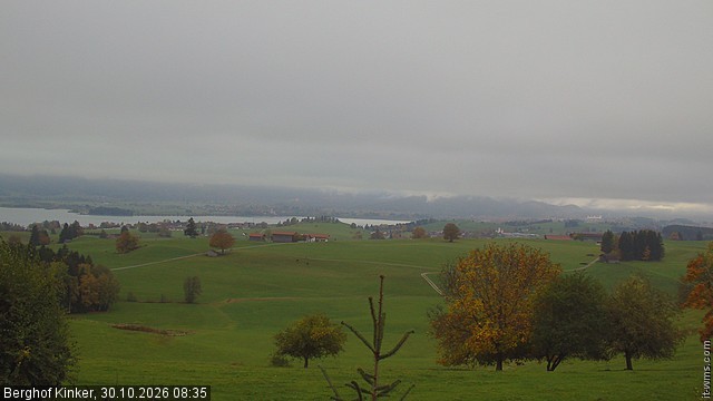 Archived image Webcam Lake Forggen - View from vacation home Kinker