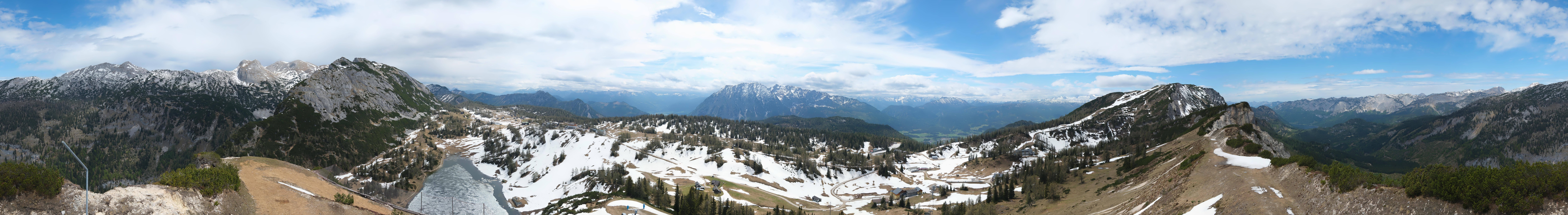 Archiv Foto Webcam Tauplitz: Panoramablick vom Schneiderkogel