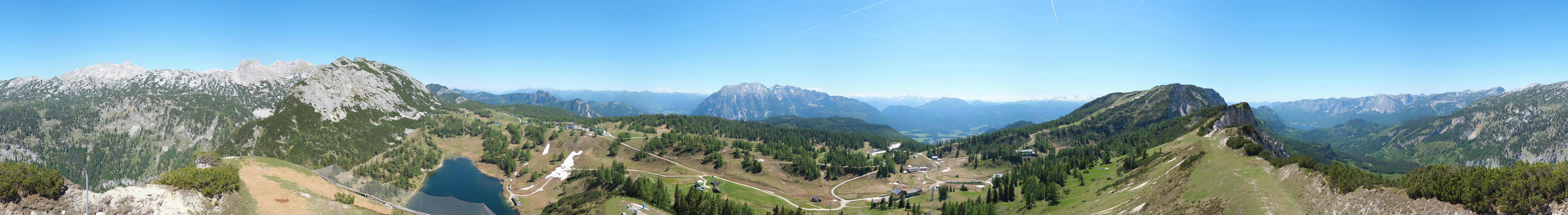 Archiv Foto Webcam Tauplitz: Panoramablick vom Schneiderkogel