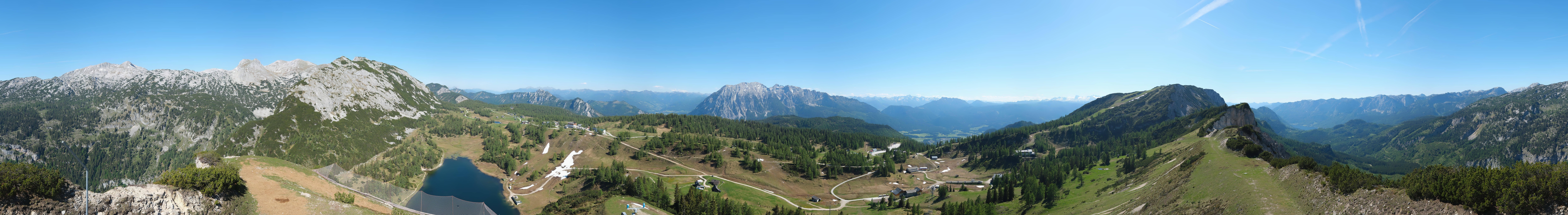 Archiv Foto Webcam Tauplitz: Panoramablick vom Schneiderkogel