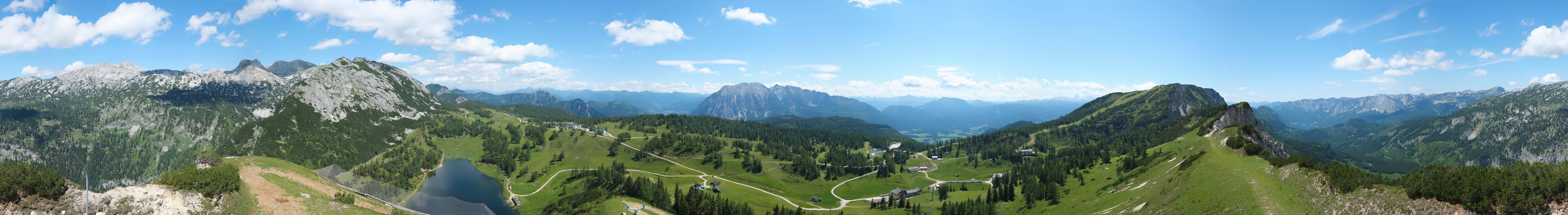 Archiv Foto Webcam Tauplitz: Panoramablick vom Schneiderkogel