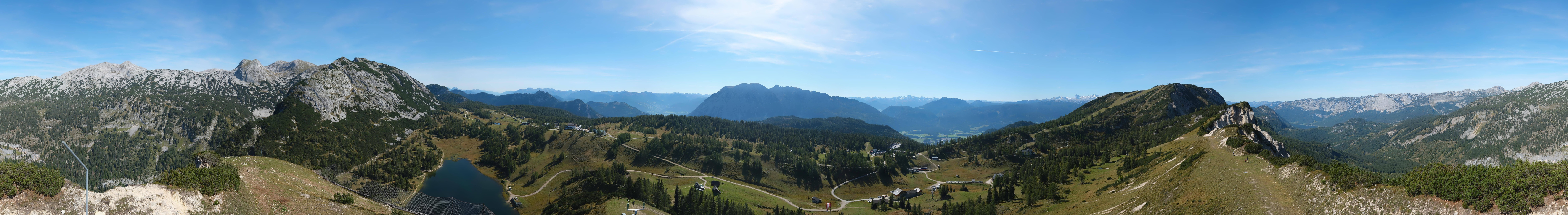 Archiv Foto Webcam Tauplitz: Panoramablick vom Schneiderkogel