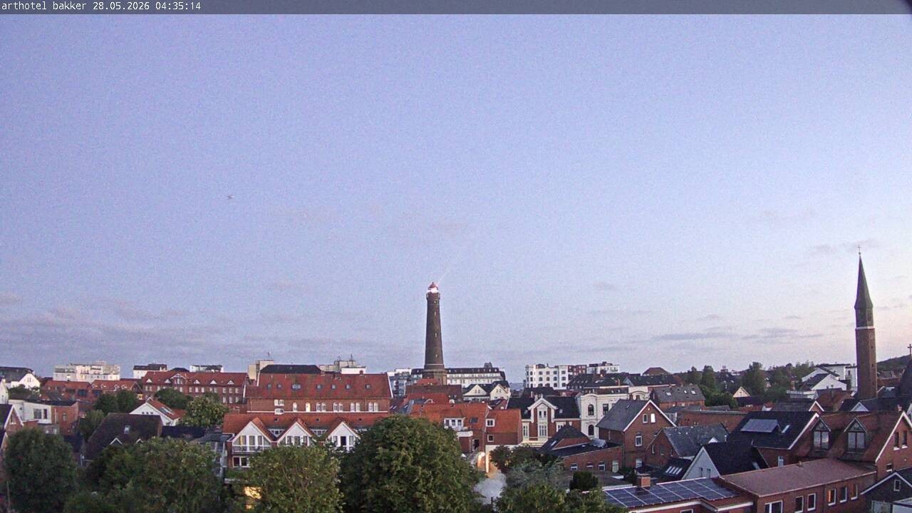 Archiv Foto Webcam Borkum: Blick auf den Neuen Leuchtturm