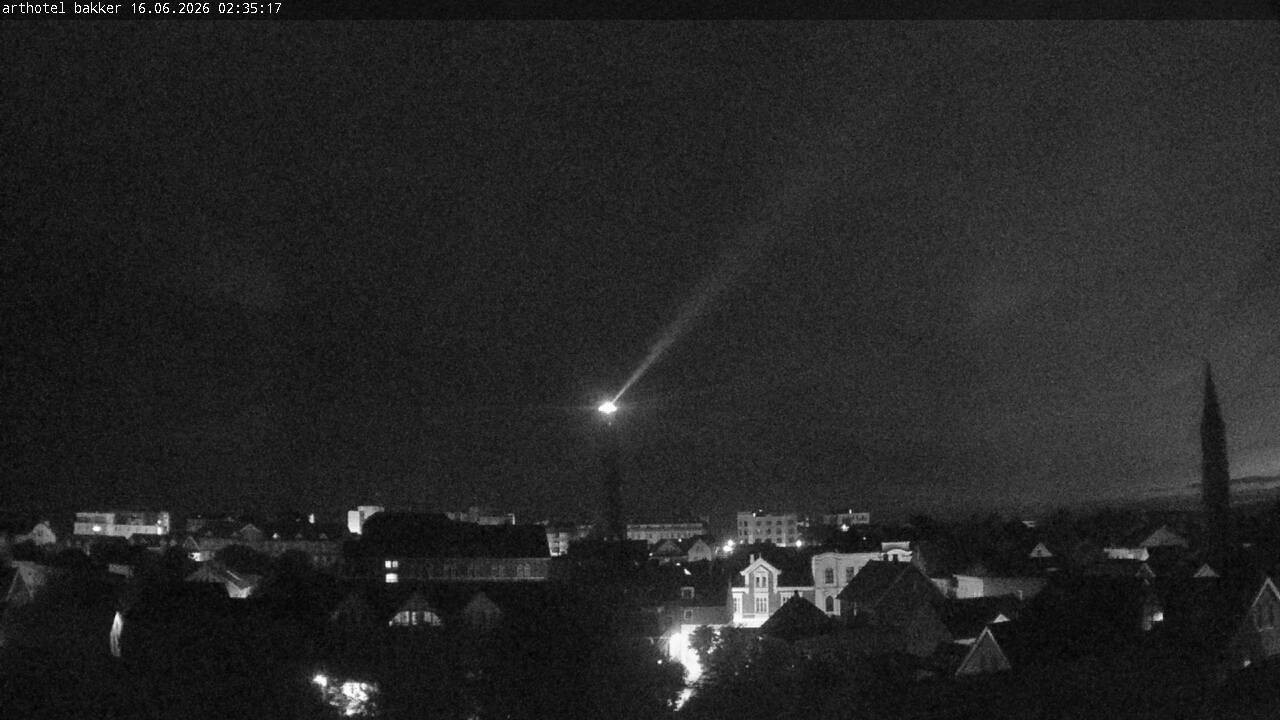 Archiv Foto Webcam Borkum: Blick auf Altstadt und Leuchtturm