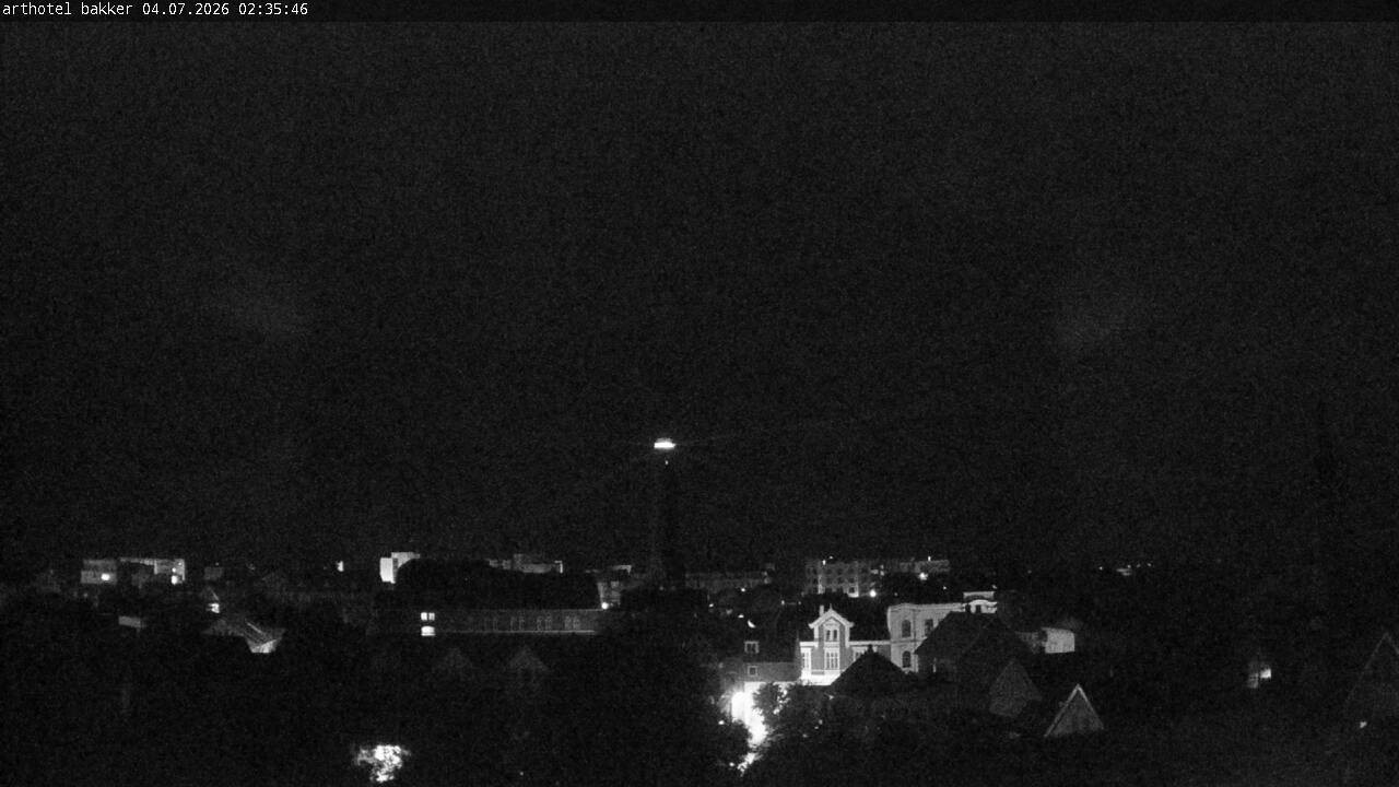 Archiv Foto Webcam Borkum: Blick auf Altstadt und Leuchtturm